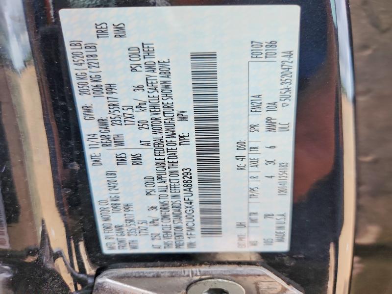 Aukcja sprzedaży 2015 Ford Escape, vin: 1FMCU0GX4FUA88293, numer aukcji: 56573856