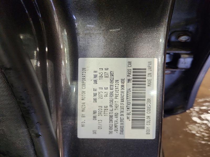 54784666 :رقم المزاد ، JM1BL1M7XD1777704 vin ، 2013 Mazda 3 مزاد بيع