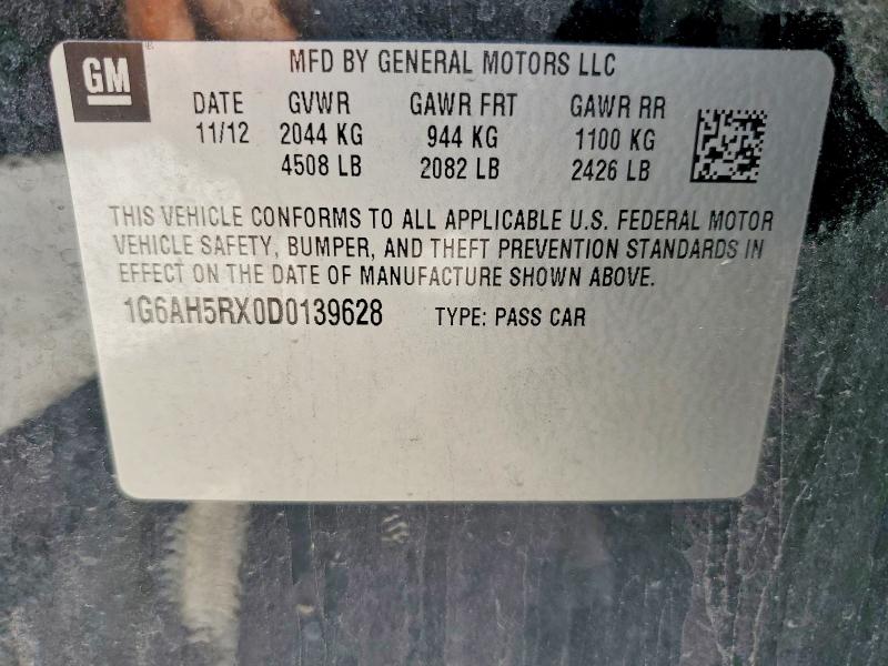 Продаж на аукціоні авто 2013 Cadillac Ats, vin: 1G6AH5RX0D0139628, номер лоту: 57199266