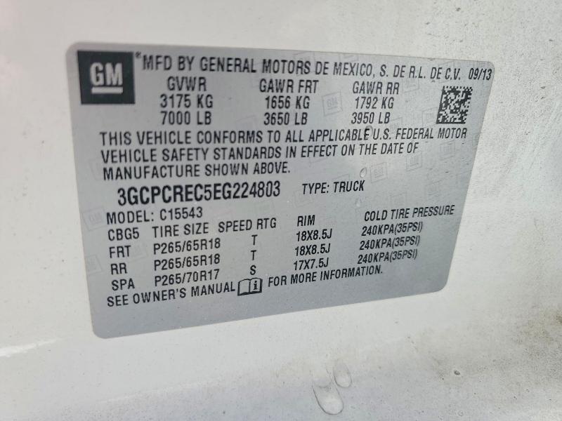 Продажа на аукционе авто 2014 Chevrolet Silverado, vin: 3GCPCREC5EG224803, номер лота: 58450596
