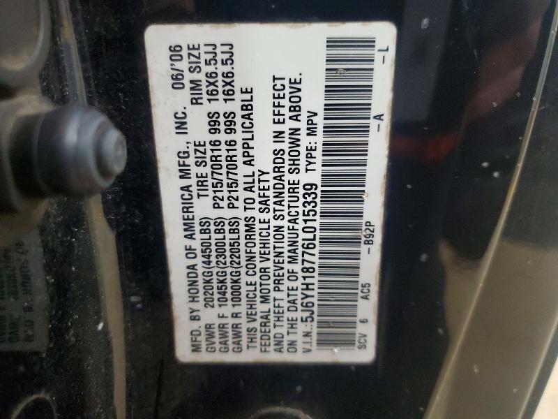 Aukcja sprzedaży 2006 Honda Element, vin: 5J6YH18776L015339, numer aukcji: 56513966