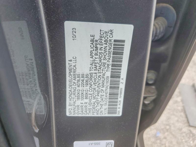 Продажа на аукционе авто 2024 Acura Integra, vin: 19UDE4H67RA016059, номер лота: 56980366