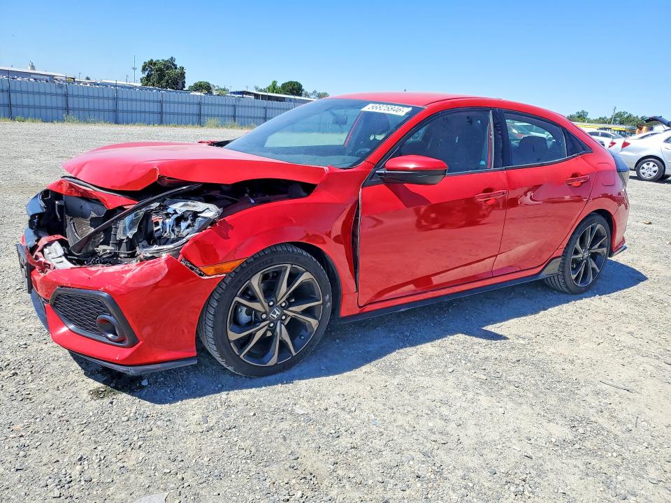 56825846 :رقم المزاد ، SHHFK7H42JU404861 vin ، 2018 Honda Civic مزاد بيع