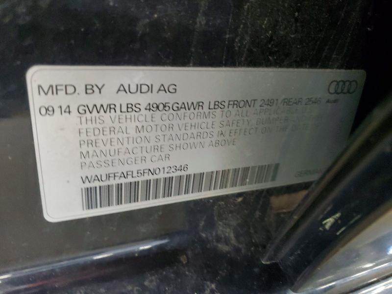 Продажа на аукционе авто 2015 Audi A4, vin: WAUFFAFL5FN012346, номер лота: 59182826