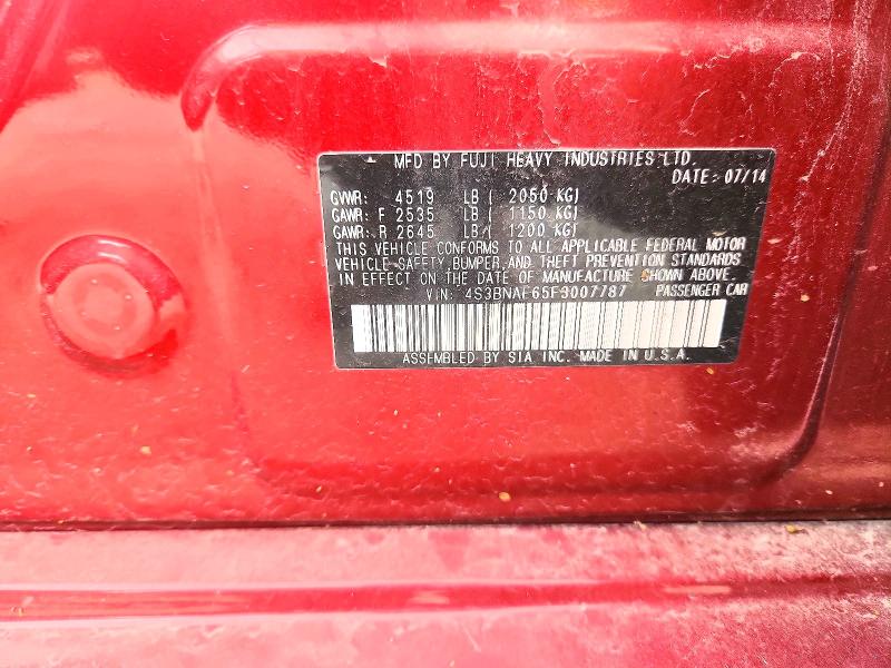 Продаж на аукціоні авто 2015 Subaru Legacy, vin: 4S3BNAE65F3007787, номер лоту: 56651996