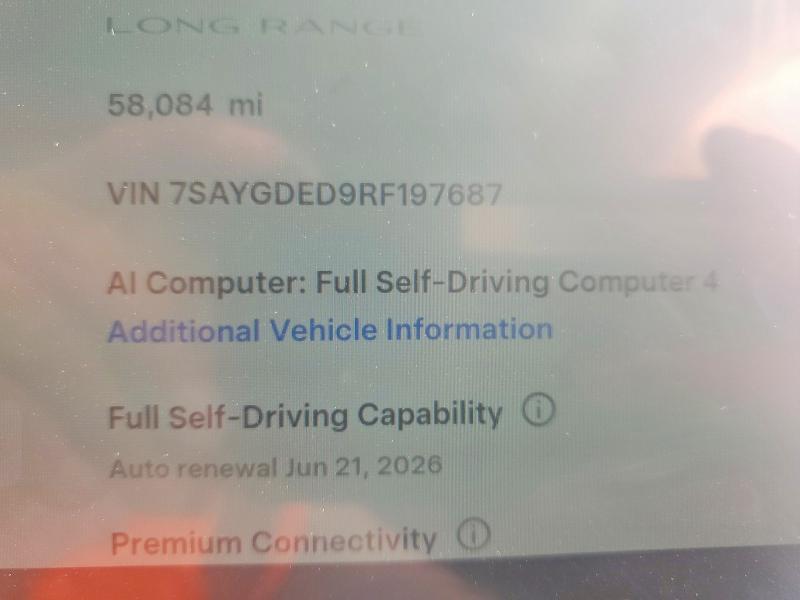Продажа на аукционе авто 2024 Tesla Model Y, vin: 7SAYGDED9RF197687, номер лота: 56369146