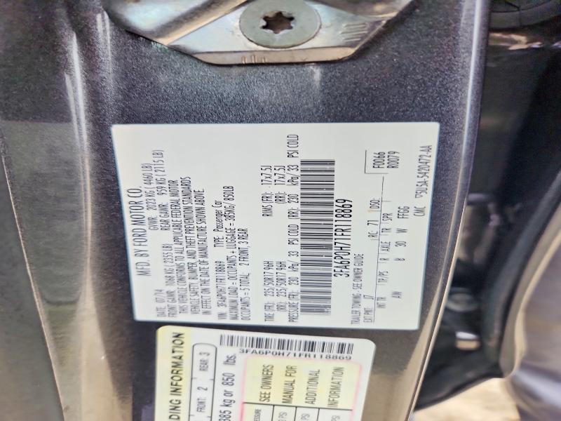 Aukcja sprzedaży 2015 Ford Fusion, vin: 3FA6P0H71FR118869, numer aukcji: 57584126
