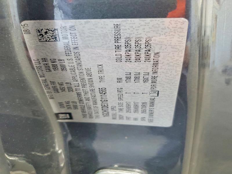 58694636 :رقم المزاد ، 1GCHTDE31G1114565 vin ، 2016 Chevrolet Colorado مزاد بيع