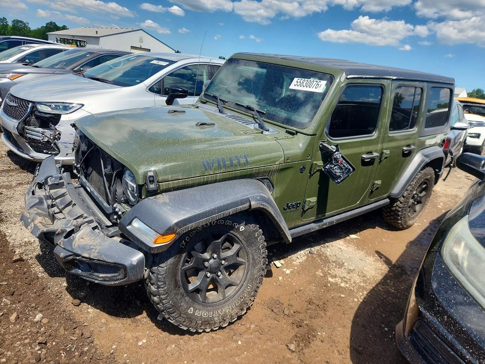 2020 Jeep Wrangler Unlimited მანქანა იყიდება აუქციონზე, vin: 1C4HJXDN4LW301645, აუქციონის ნომერი: 55830076