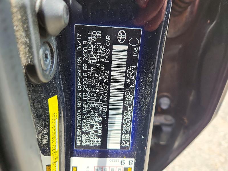 Aukcja sprzedaży 2018 Toyota Camry, vin: JTNB11HK5J3017082, numer aukcji: 58650896
