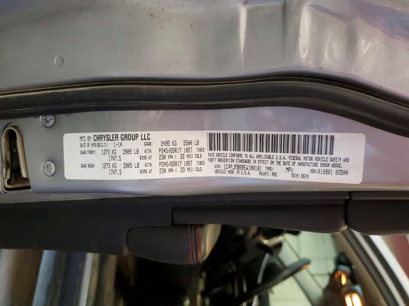 Продажа на аукционе авто 2014 Jeep Cherokee, vin: 1C4PJMBB9EW180181, номер лота: 58507826