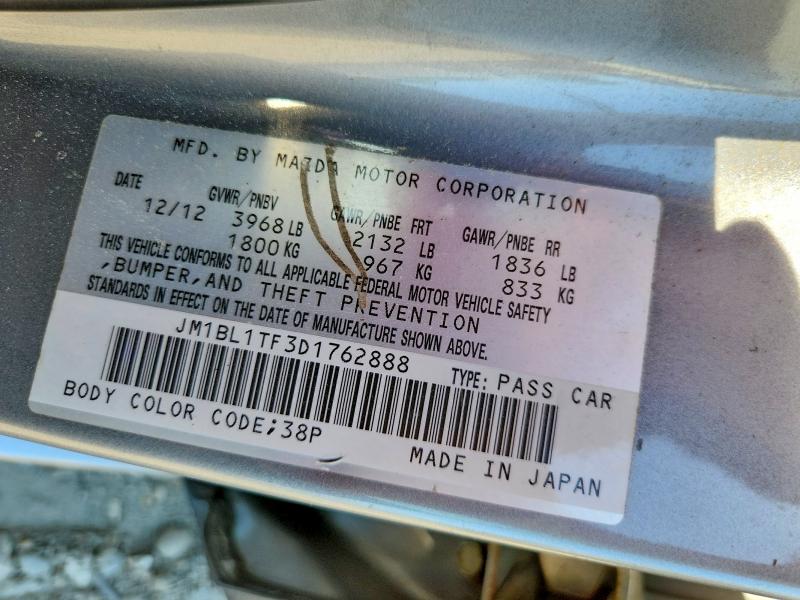 55196676 :رقم المزاد ، JM1BL1TF3D1762888 vin ، 2013 Mazda Cx-3 مزاد بيع