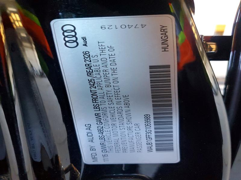Продаж на аукціоні авто 2016 Audi S3, vin: WAUB1GFF3G1059989, номер лоту: 56104336