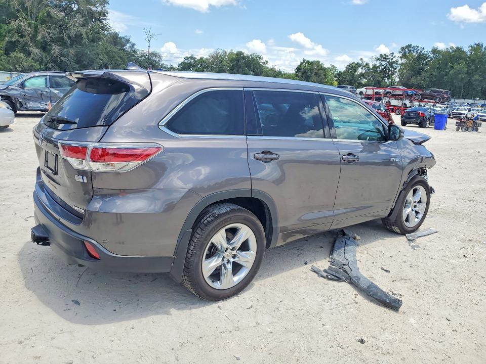 2015 Toyota Highlander Hybrid მანქანა იყიდება აუქციონზე, vin: 5TDDCRFH8FS008489, აუქციონის ნომერი: 57683886