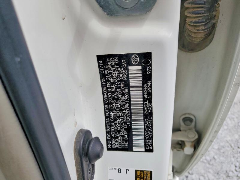 Продажа на аукционе авто 2014 Toyota Prius, vin: JTDKN3DU9E1780381, номер лота: 56176266