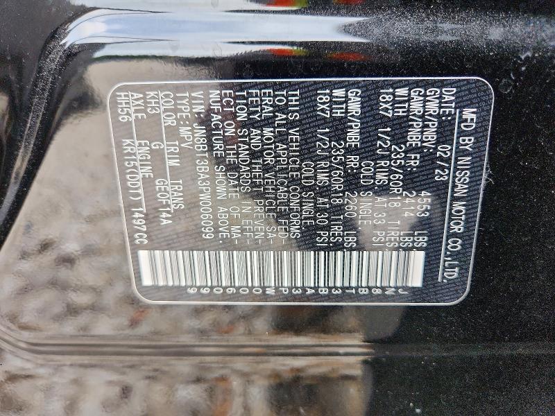 Aukcja sprzedaży 2023 Nissan Rogue, vin: JN8BT3BA3PW006099, numer aukcji: 58520966