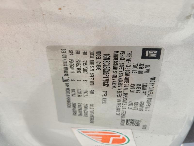 Продаж на аукціоні авто 2011 Chevrolet Suburban, vin: 1GNSCJE0XBR178132, номер лоту: 58726276