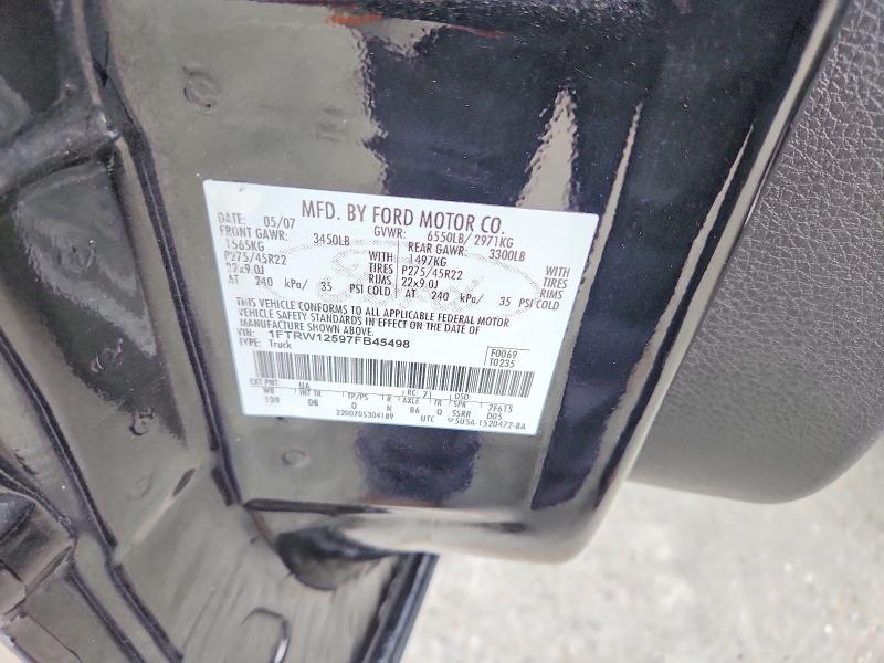 Aukcja sprzedaży 2007 Ford F150, vin: 1FTRW12597FB45498, numer aukcji: 57732826