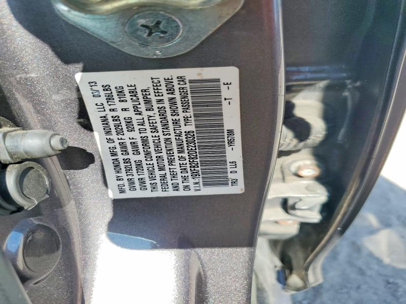 Aukcja sprzedaży 2020 Honda Civic, vin: 19XFB2F82DE230326, numer aukcji: 57504746