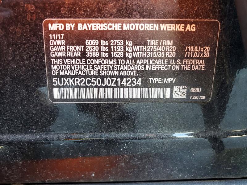 Продажа на аукционе авто 2018 Bmw X5, vin: 5UXKR2C50J0Z14234, номер лота: 56746216