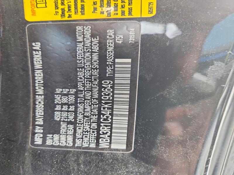 Продаж на аукціоні авто 2015 Bmw 435, vin: WBA3R1C54FK193649, номер лоту: 58131006