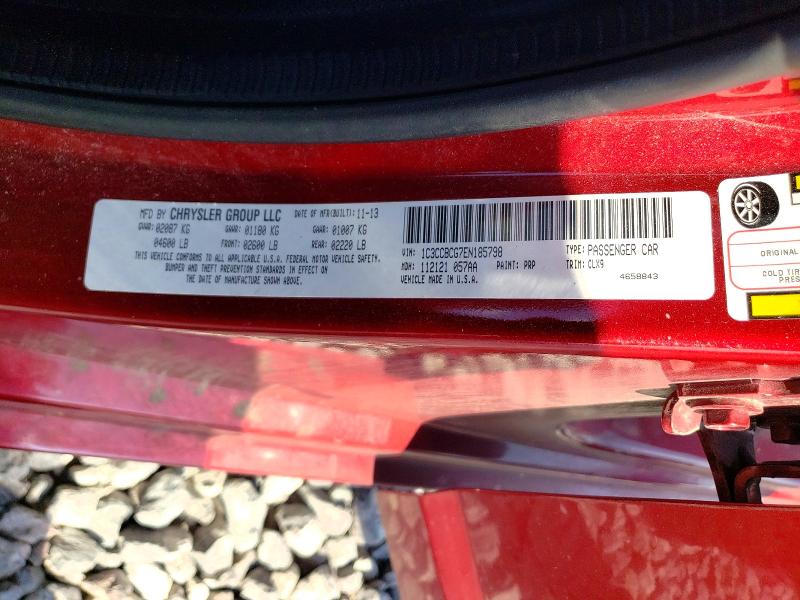 2014 Chrysler 200 მანქანა იყიდება აუქციონზე, vin: 1C3CCBCG7EN185798, აუქციონის ნომერი: 56141806