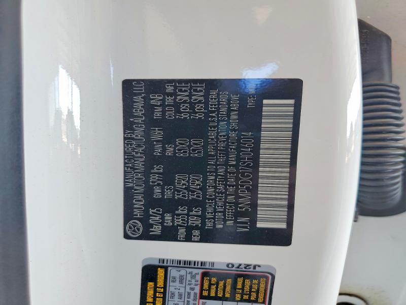 58703446 :رقم المزاد ، 5NMP5DG17SH046014 vin ، 2025 Hyundai Santa Fe مزاد بيع