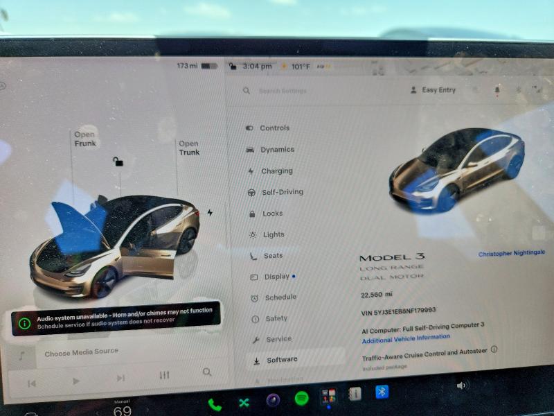 Aukcja sprzedaży 2022 Tesla Model 3, vin: 5YJ3E1EB8NF179993, numer aukcji: 54291946