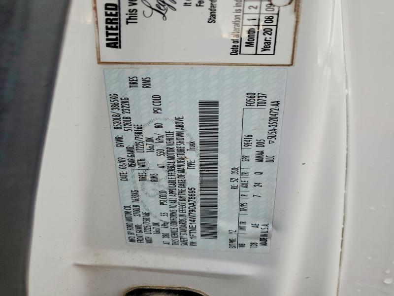 56343306 :رقم المزاد ، 1FTNE14W79DA78695 vin ، 2009 Ford E150 مزاد بيع