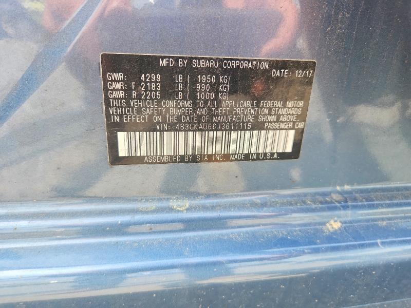 Продаж на аукціоні авто 2018 Subaru Impreza, vin: 4S3GKAU66J3611115, номер лоту: 56158116