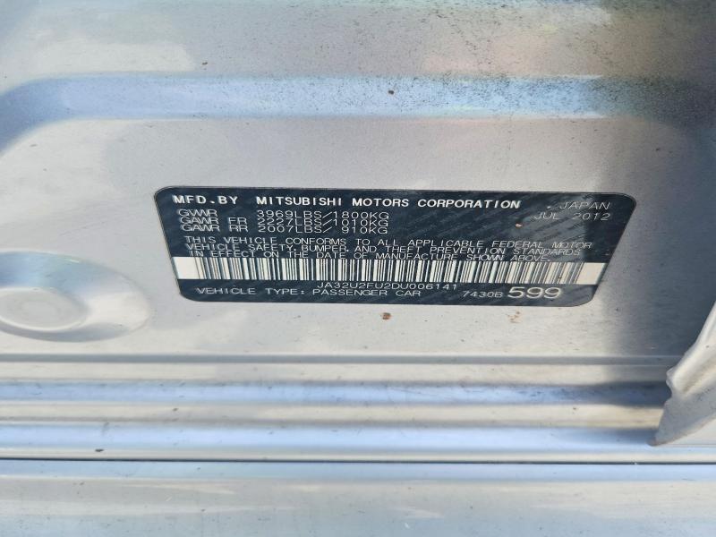 Продажа на аукционе авто 2013 Mitsubishi Lancer, vin: JA32U2FU2DU006141, номер лота: 59127856