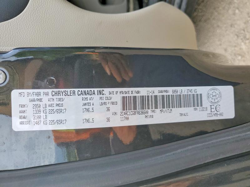 57267996 :رقم المزاد ، 2C4RC1CG8FR636600 vin ، 2015 Chrysler Town & Country مزاد بيع