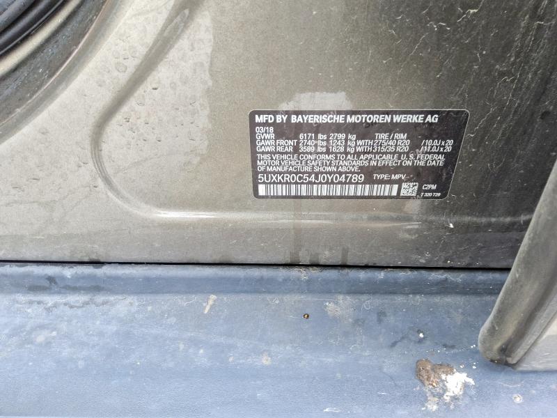 Aukcja sprzedaży 2018 Bmw X5, vin: 5UXKR0C54J0Y04789, numer aukcji: 58026326