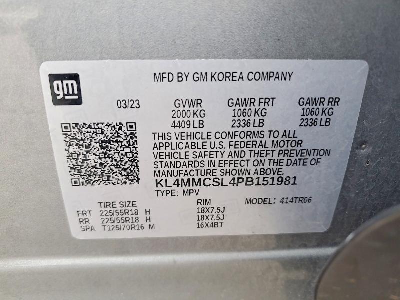 Aukcja sprzedaży 2023 Buick Encore, vin: KL4MMCSL4PB151981, numer aukcji: 55873446