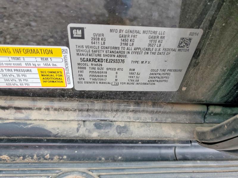 Aukcja sprzedaży 2014 Buick Enclave, vin: 5GAKRCKD1EJ293376, numer aukcji: 57497176