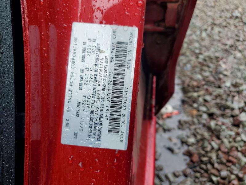 Aukcja sprzedaży 2015 Mazda 6, vin: JM1GJ1U67F1172495, numer aukcji: 57375936
