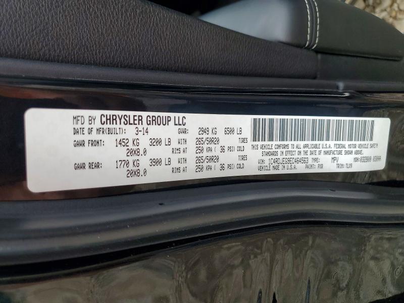 56467746 :رقم المزاد ، 1C4RDJEG9EC464563 vin ، 2014 Dodge Durango مزاد بيع