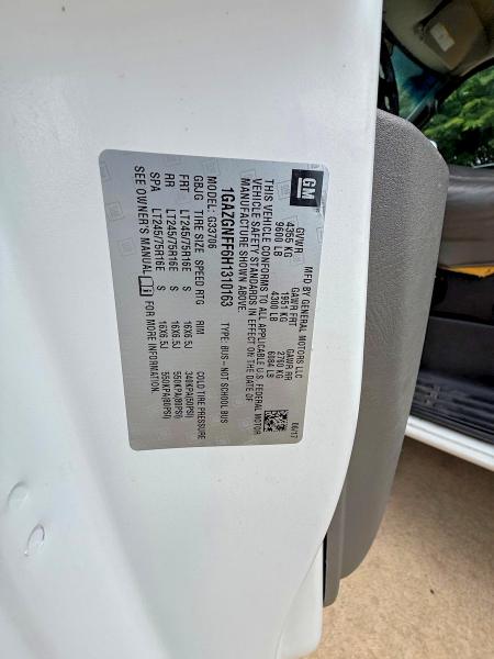 Продаж на аукціоні авто 2017 Chevrolet Express G3500, vin: 1GAZGNFF6H1310163, номер лоту: 57627366