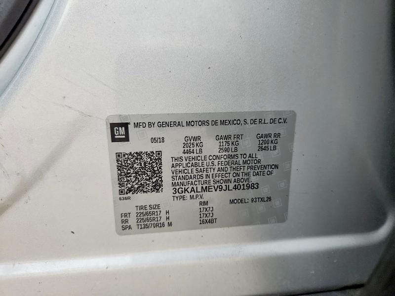 Продажа на аукционе авто 2018 Gmc Terrain, vin: 3GKALMEV9JL401983, номер лота: 58561126