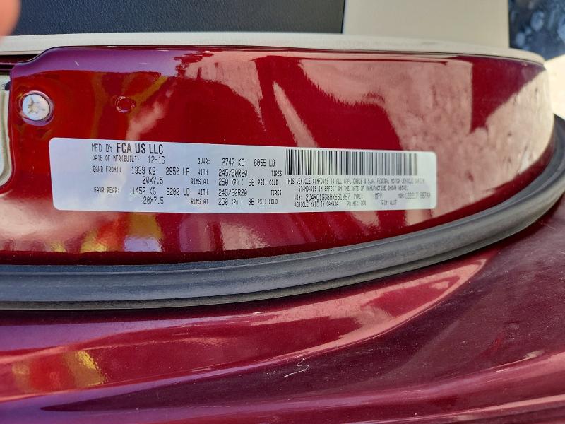 Aukcja sprzedaży 2017 Chrysler Pacifica, vin: 2C4RC1GG8HR661087, numer aukcji: 58079726