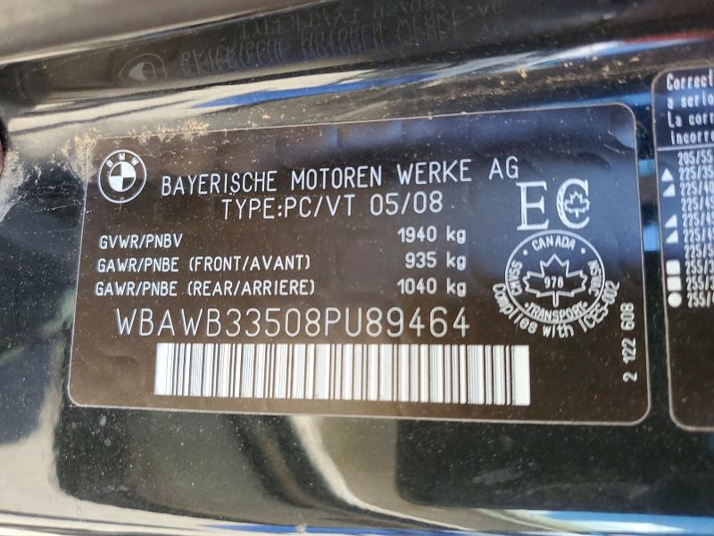Продаж на аукціоні авто 2008 Bmw 328, vin: WBAWB33508PU89464, номер лоту: 56938116