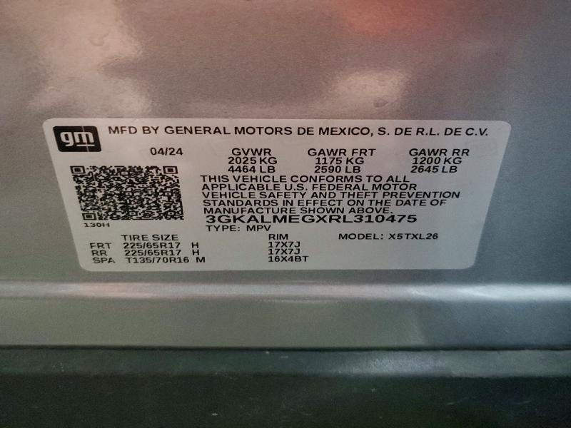 Aukcja sprzedaży 2024 Gmc Terrain, vin: 3GKALMEGXRL310475, numer aukcji: 58453316