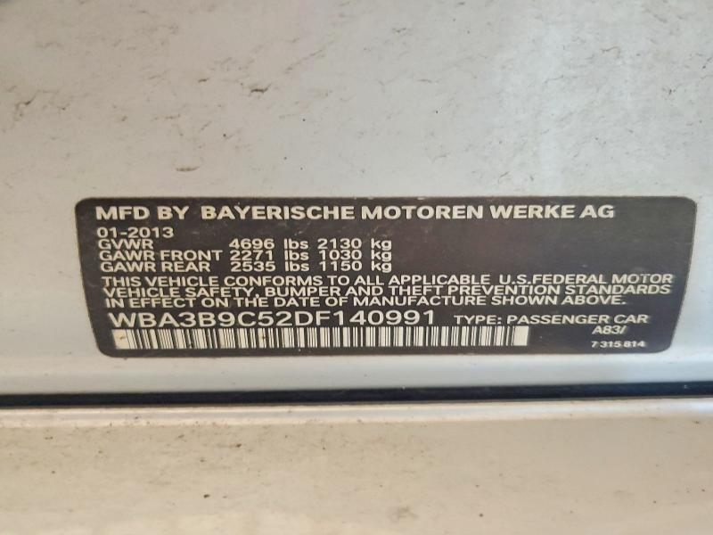 2013 Bmw 335 მანქანა იყიდება აუქციონზე, vin: WBA3B9C52DF140991, აუქციონის ნომერი: 55699916