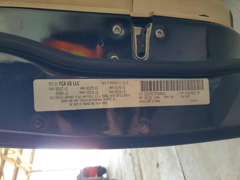 57546346 :رقم المزاد ، 2C3CCAET3FH848816 vin ، 2015 Chrysler 300c مزاد بيع