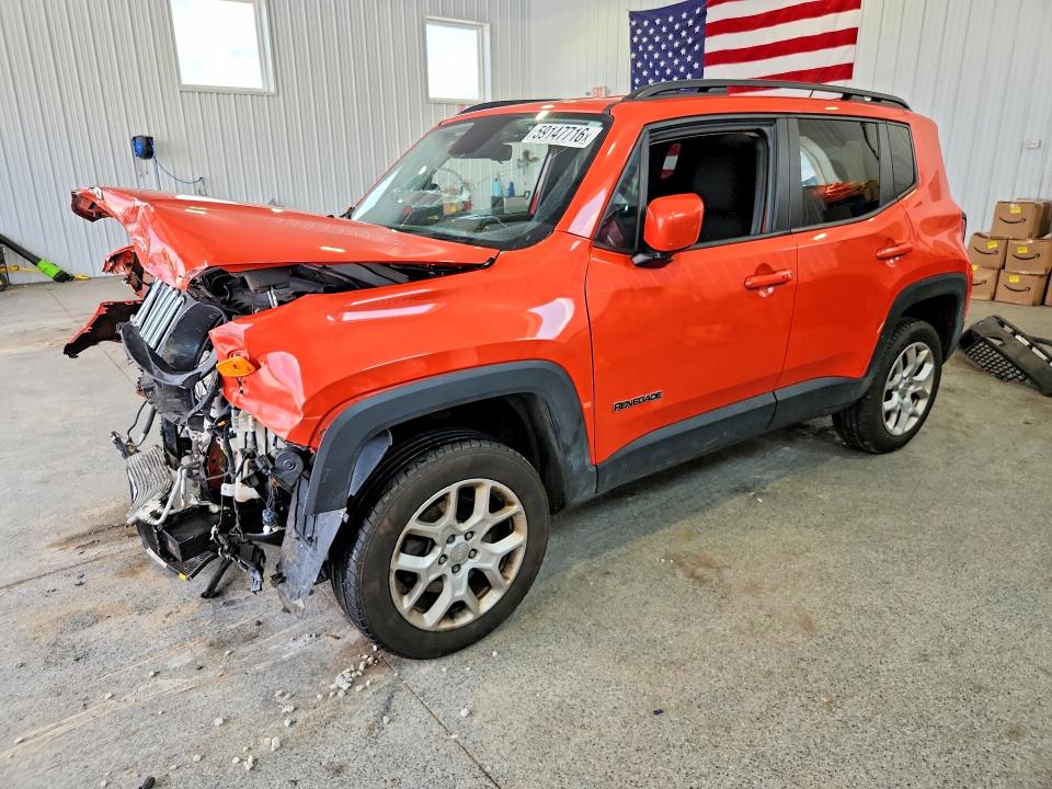 Aukcja sprzedaży 2016 Jeep Renegade, vin: ZACCJBBT4GPE40109, numer aukcji: 59147716