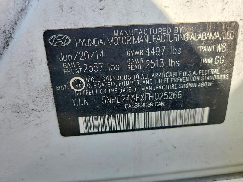 Продажа на аукционе авто 2015 Hyundai Sonata, vin: 5NPE24AFXFH025266, номер лота: 56845366