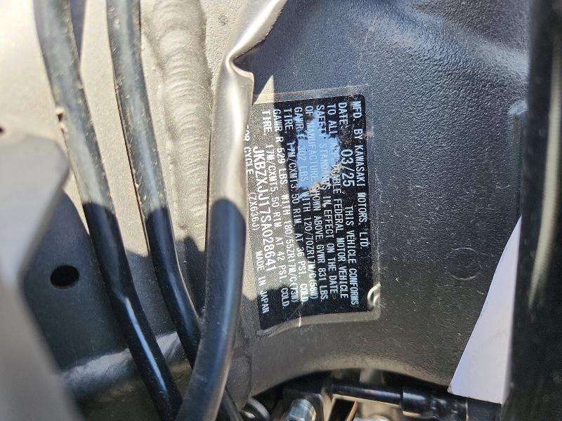 Aukcja sprzedaży 2025 Kawasaki Zx636, vin: JKBZXJJ17SA028641, numer aukcji: 56674716