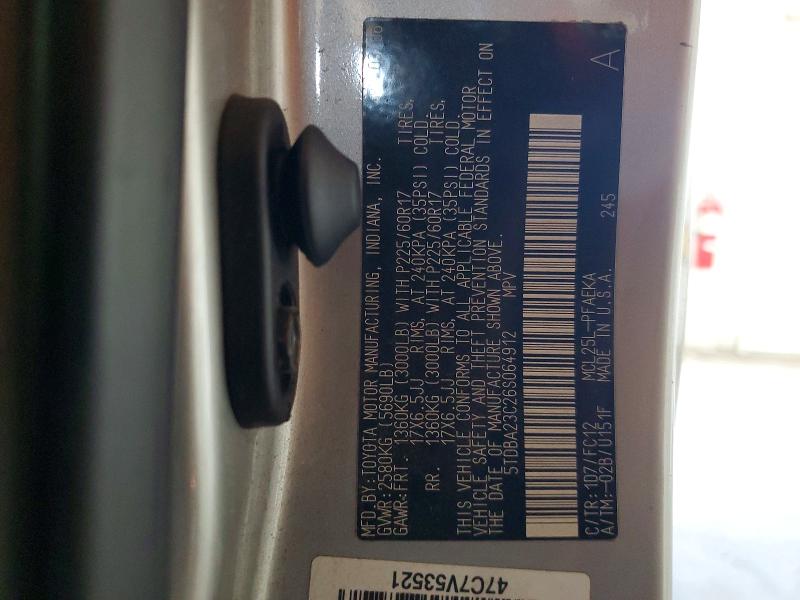 Продажа на аукционе авто 2006 Toyota Sienna, vin: 5TDBA23C26S064912, номер лота: 57028606