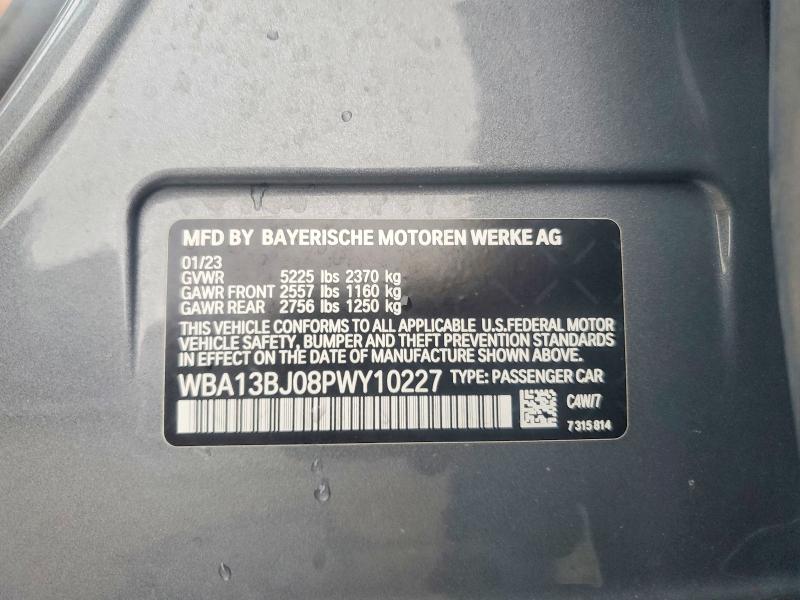 Aukcja sprzedaży 2023 Bmw 530, vin: WBA13BJ08PWY10227, numer aukcji: 57753376