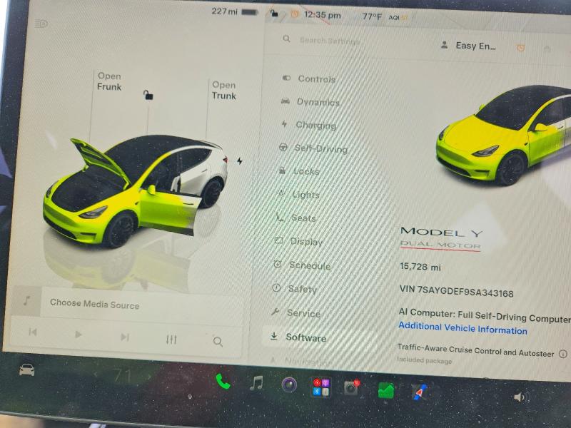 Aukcja sprzedaży 2025 Tesla Model Y, vin: 7SAYGDEF9SA343168, numer aukcji: 55345376